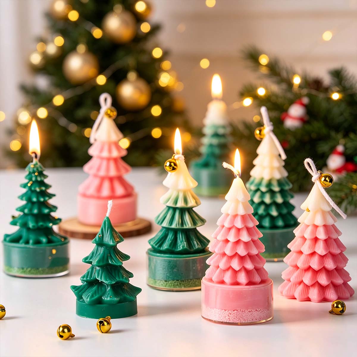 Soap Making Gifts - 3D Christmas Tree Silicone Candle Mold