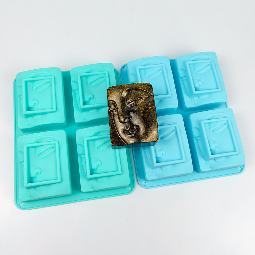 Soap Making Instructions - 4 Holes Religious Portrait Soap Silicone
