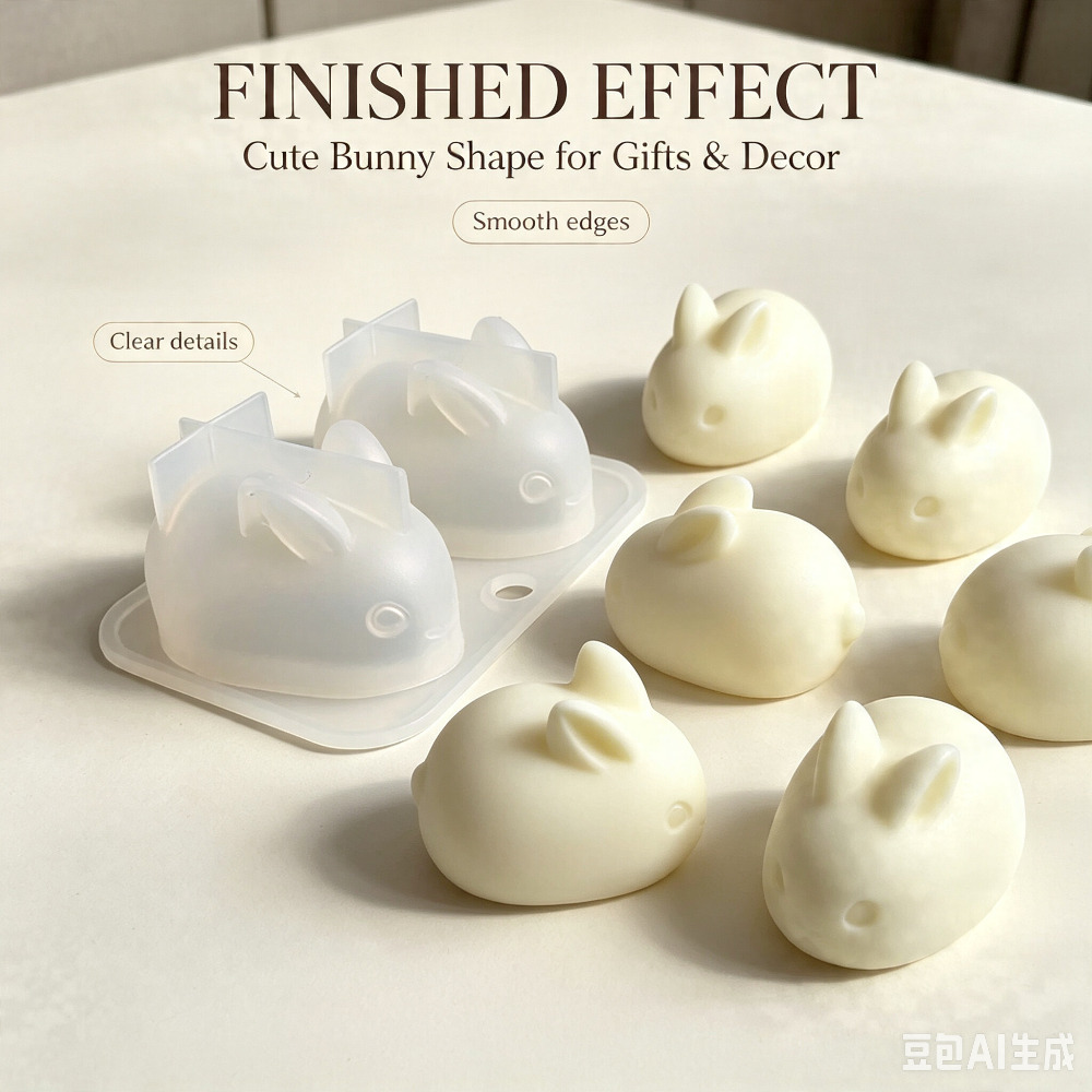 3D Mini Rabbit Silicone Mold F - Soap Making Instructions ulasan dan harga