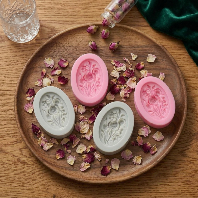 4 Silicone mold with flower sh - Soap Making Instructions ulasan dan harga
