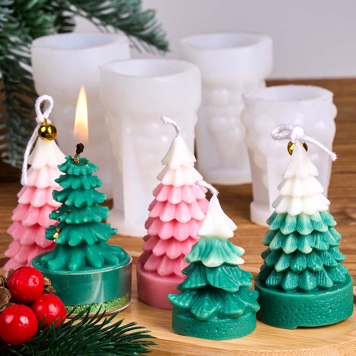 3D Christmas Tree Silicone Can - Soap Making Gifts ulasan dan harga