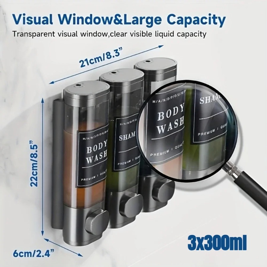 Wall Mounted Triple Shampoo Co - Soap Making Diy Kit ulasan dan harga
